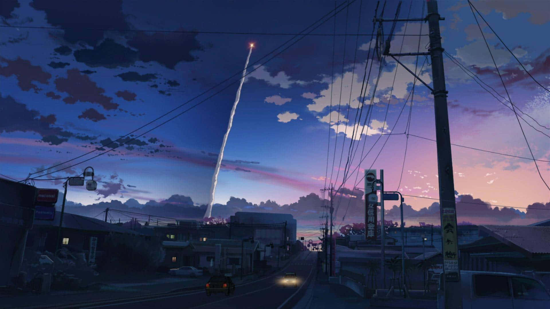 美しいアニメ風景の静けさを楽しむ 壁紙