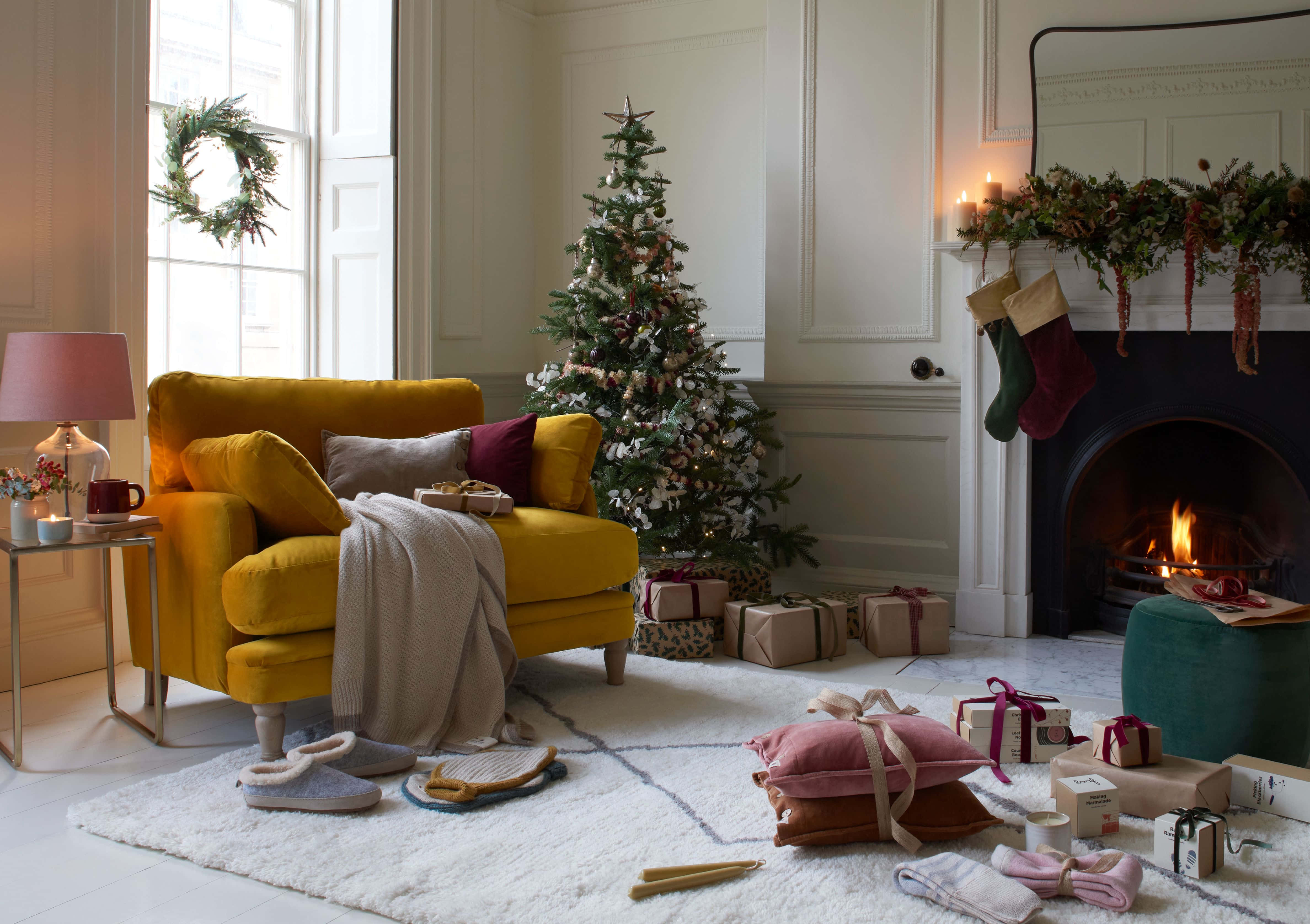美しいクリスマスでホリデーを祝う。 壁紙