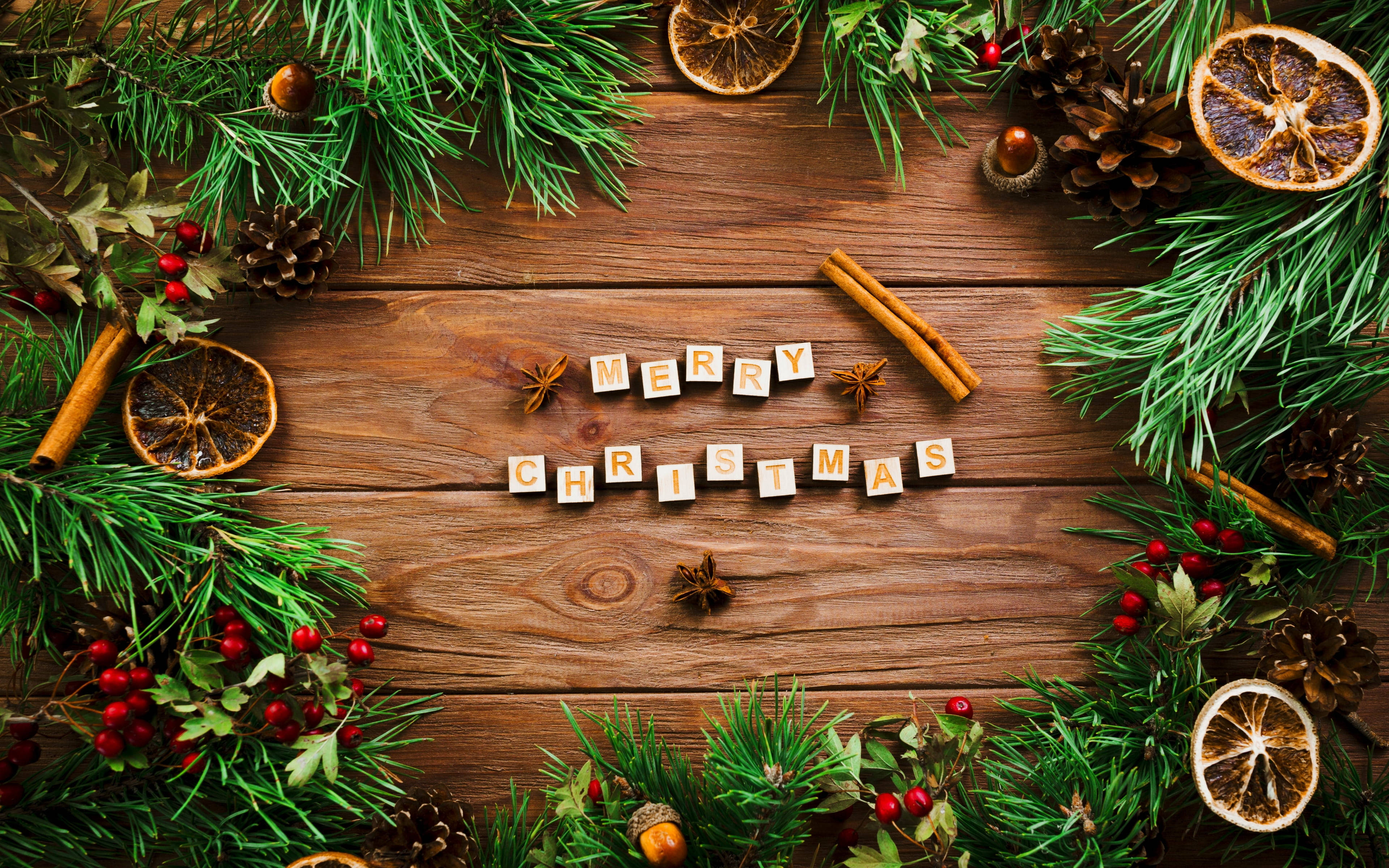 美しいクリスマスのホリデーグリーティング 壁紙