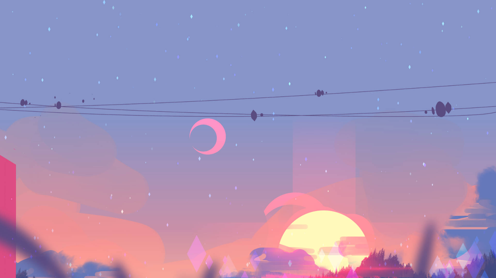 美しいデスクトップ用夕暮れ風景 壁紙