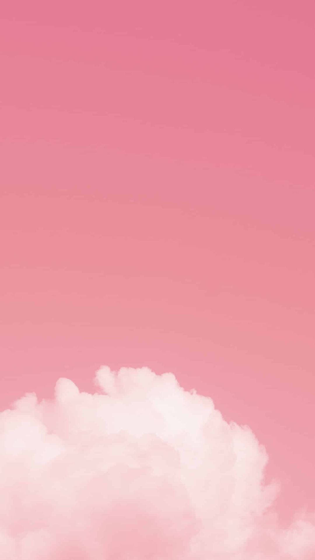 美しいピンクの空と雲 壁紙
