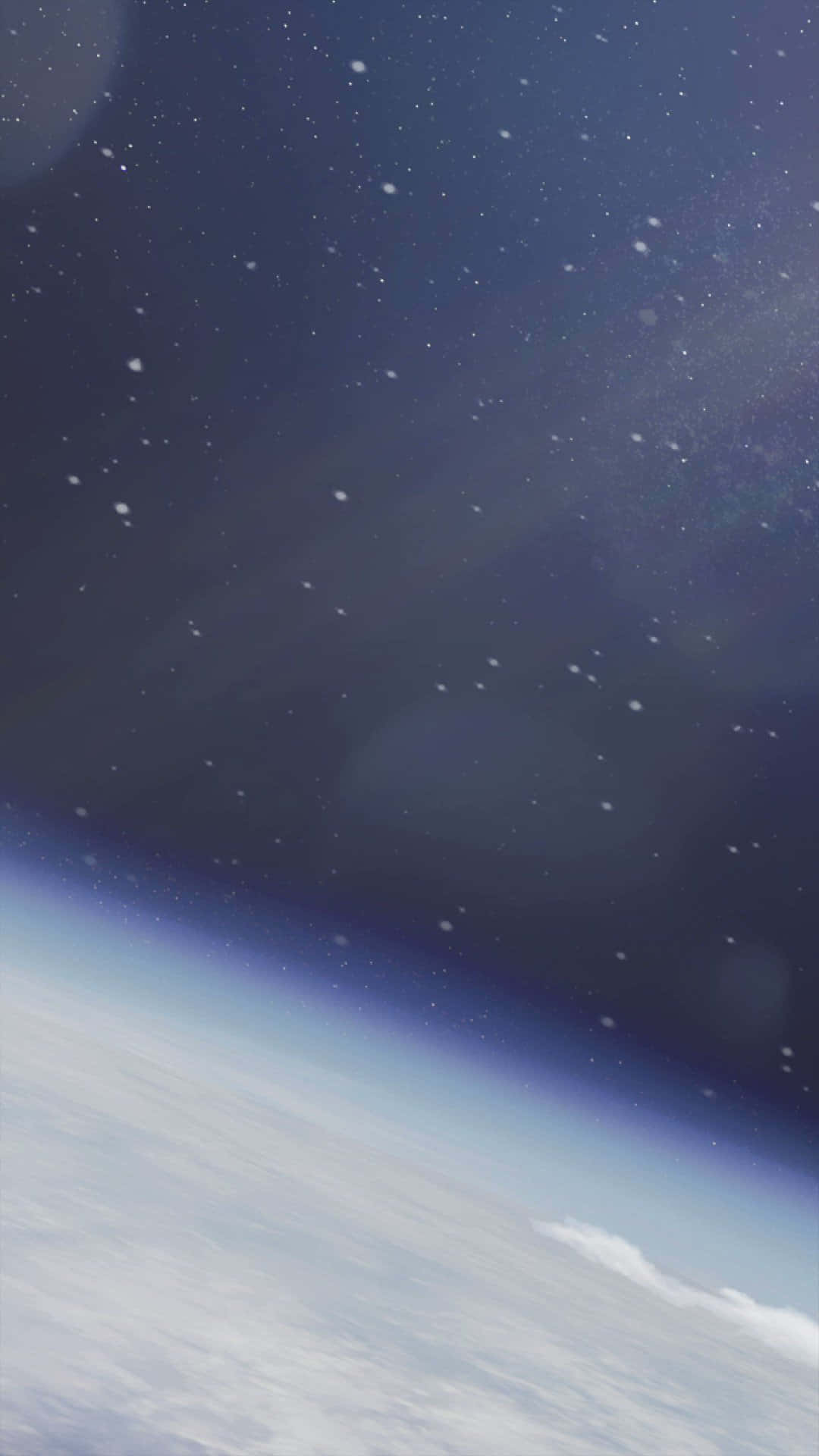 美しい夜空の星々が、iPhone XR Spaceの力強いオールガラスデザインに映り込む。 壁紙