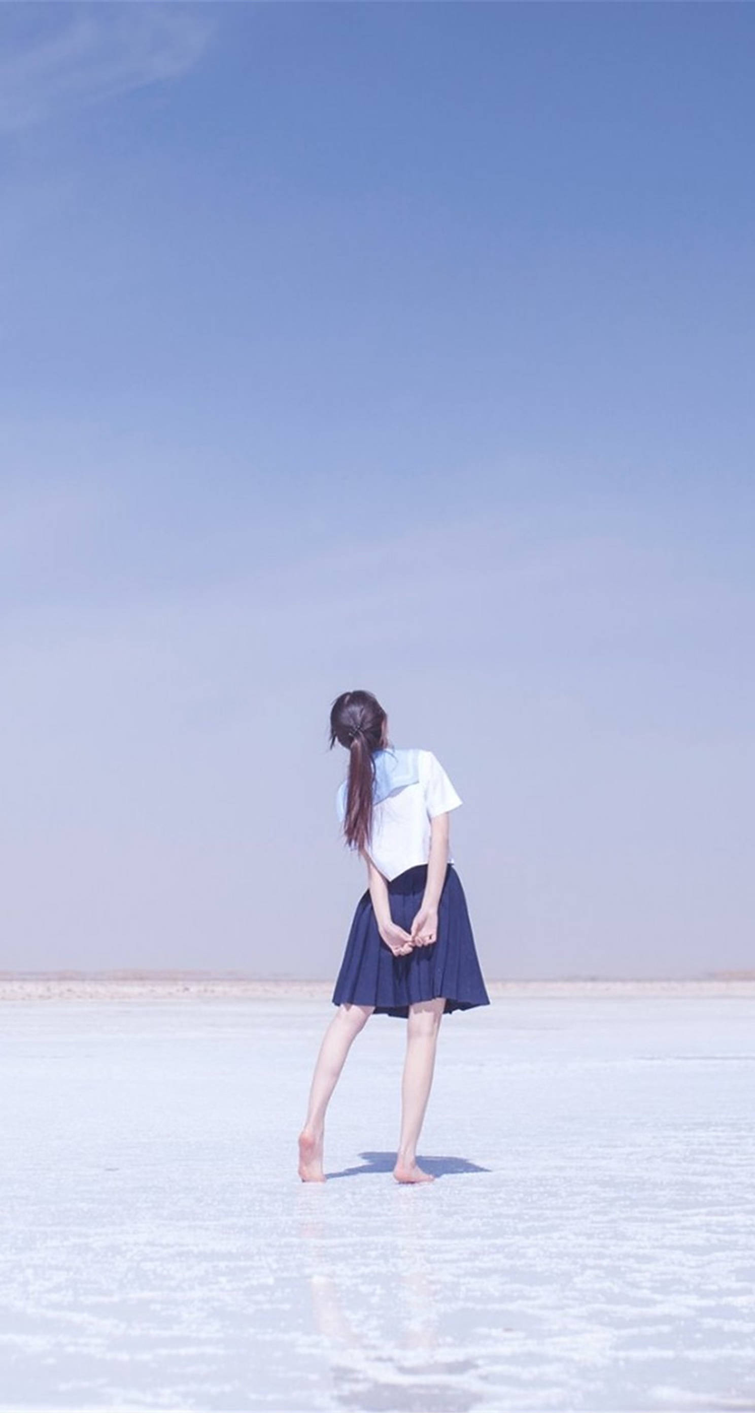 美しい女子高生 壁紙