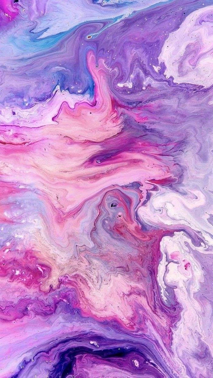 美しい抽象的な紫の絵画の背景 壁紙