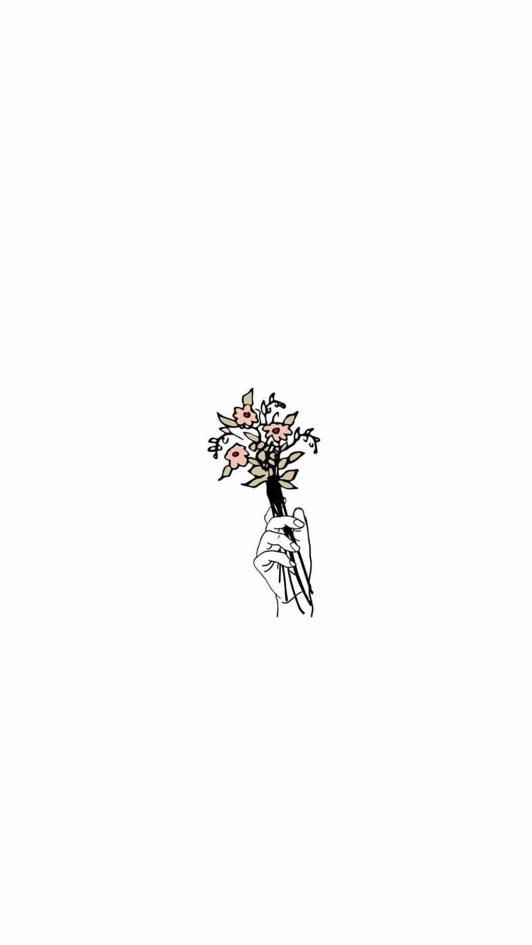 美しい白い花 壁紙