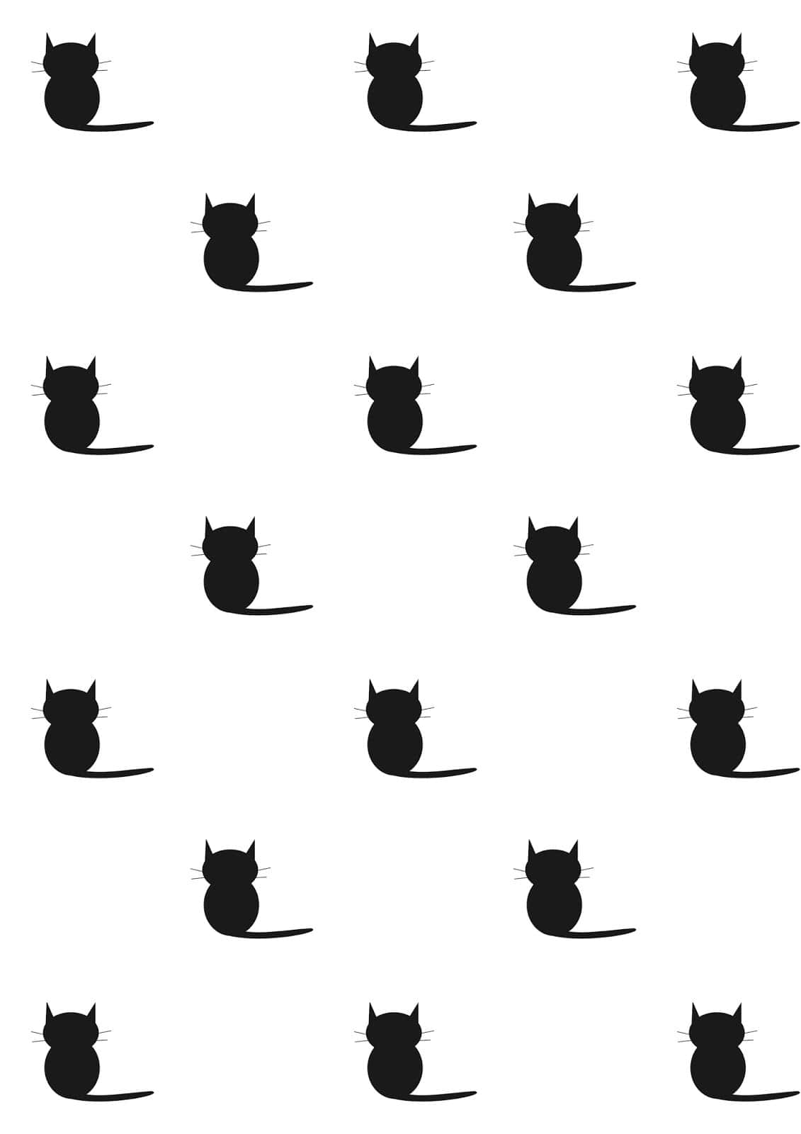 美しい黒猫がじっと見つめる。 壁紙