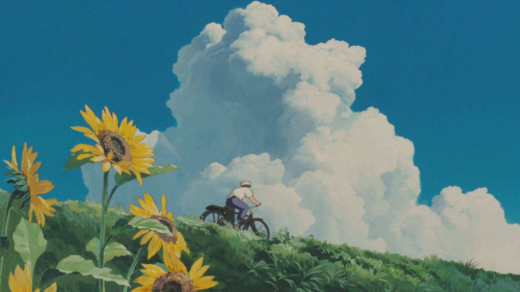 美的芸術の自転車に乗る男 壁紙