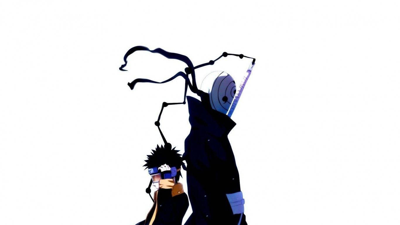 背中合わせのトビと若きオビト（Naruto） 壁紙