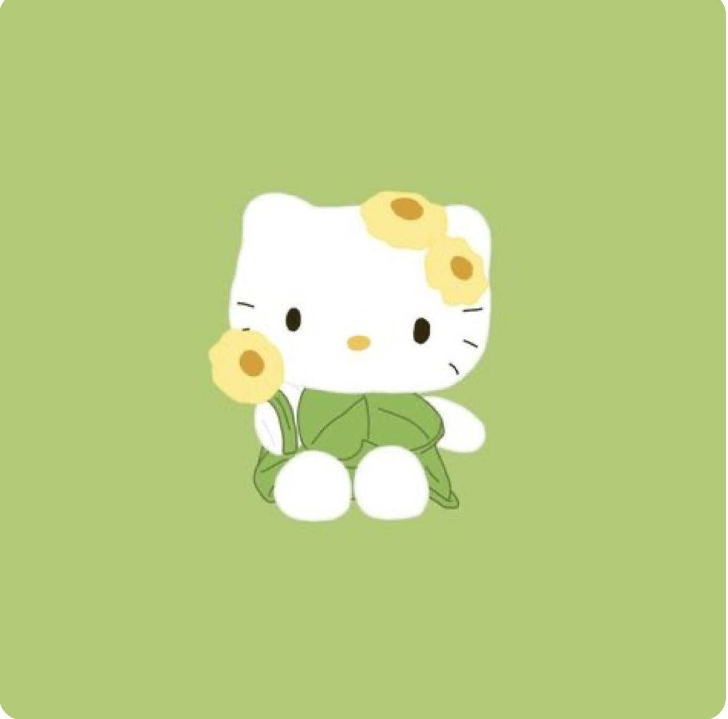 自然とハローキティの美学 壁紙