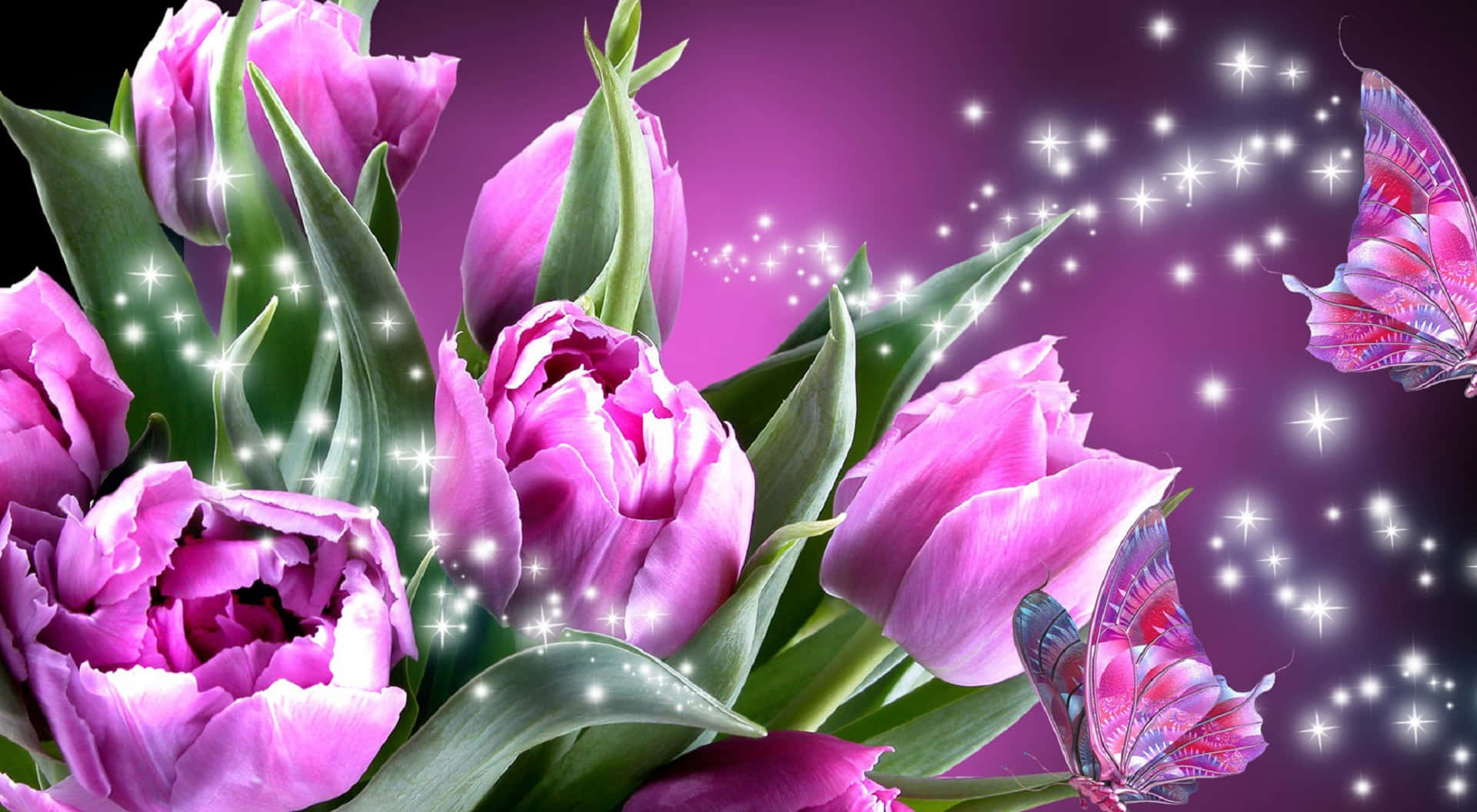 自然の美しさが息をのむほど美しい花とともに咲き誇る 壁紙