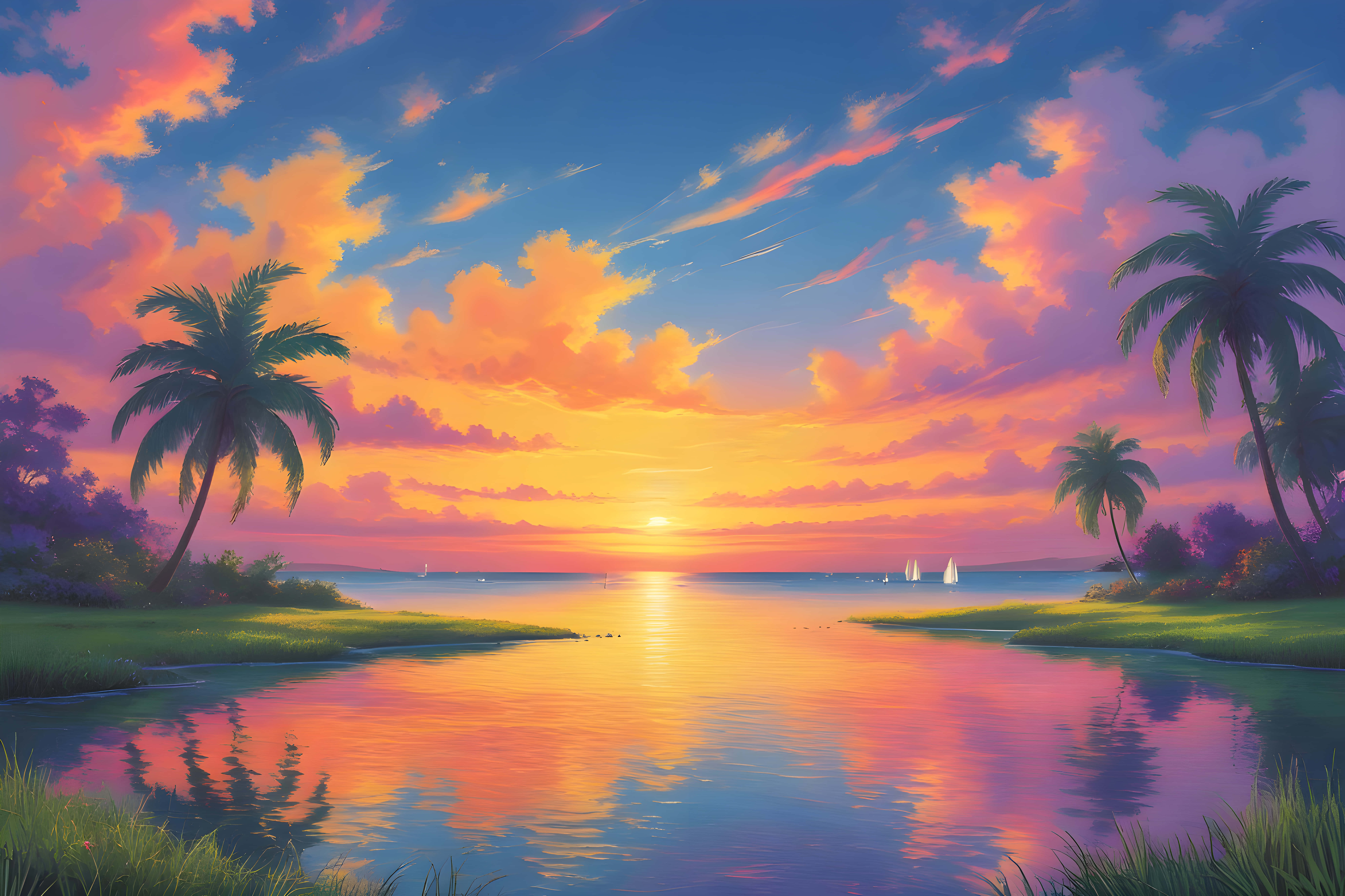 自然の風景アート画像 壁紙