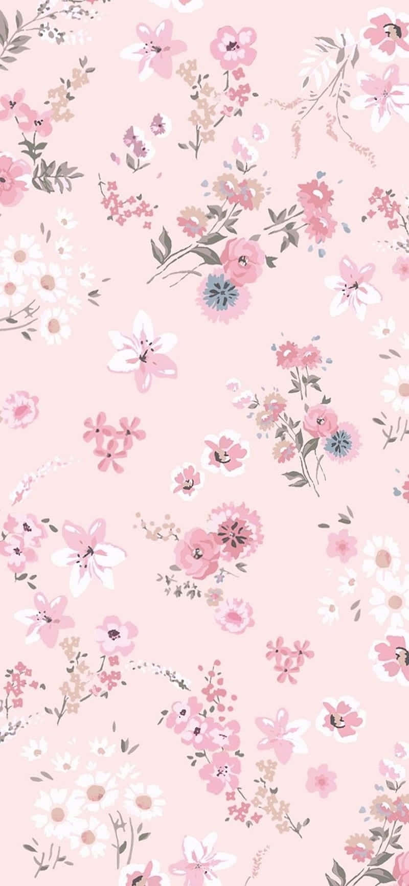 花柄の壁紙 壁紙