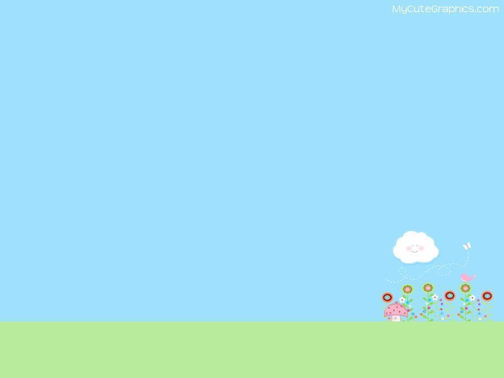 花畑の背景 かわいいデスクトップ 壁紙
