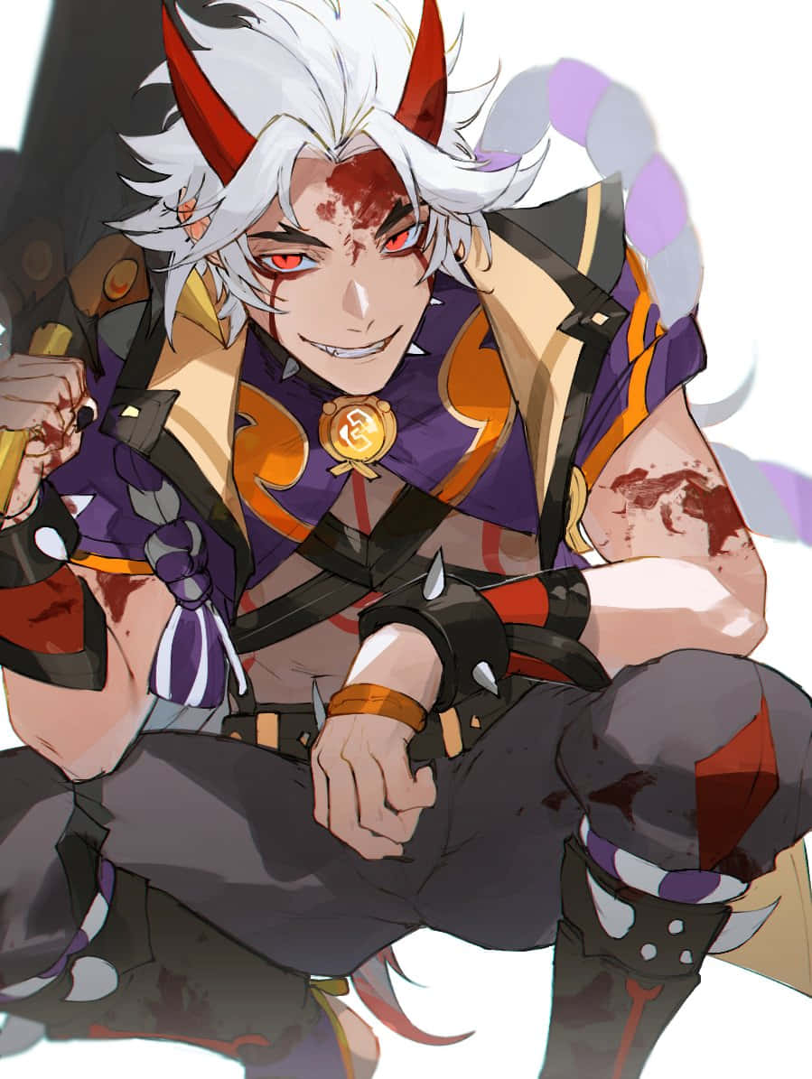 荒瀧一斗 原神 ブラッディアート 壁紙