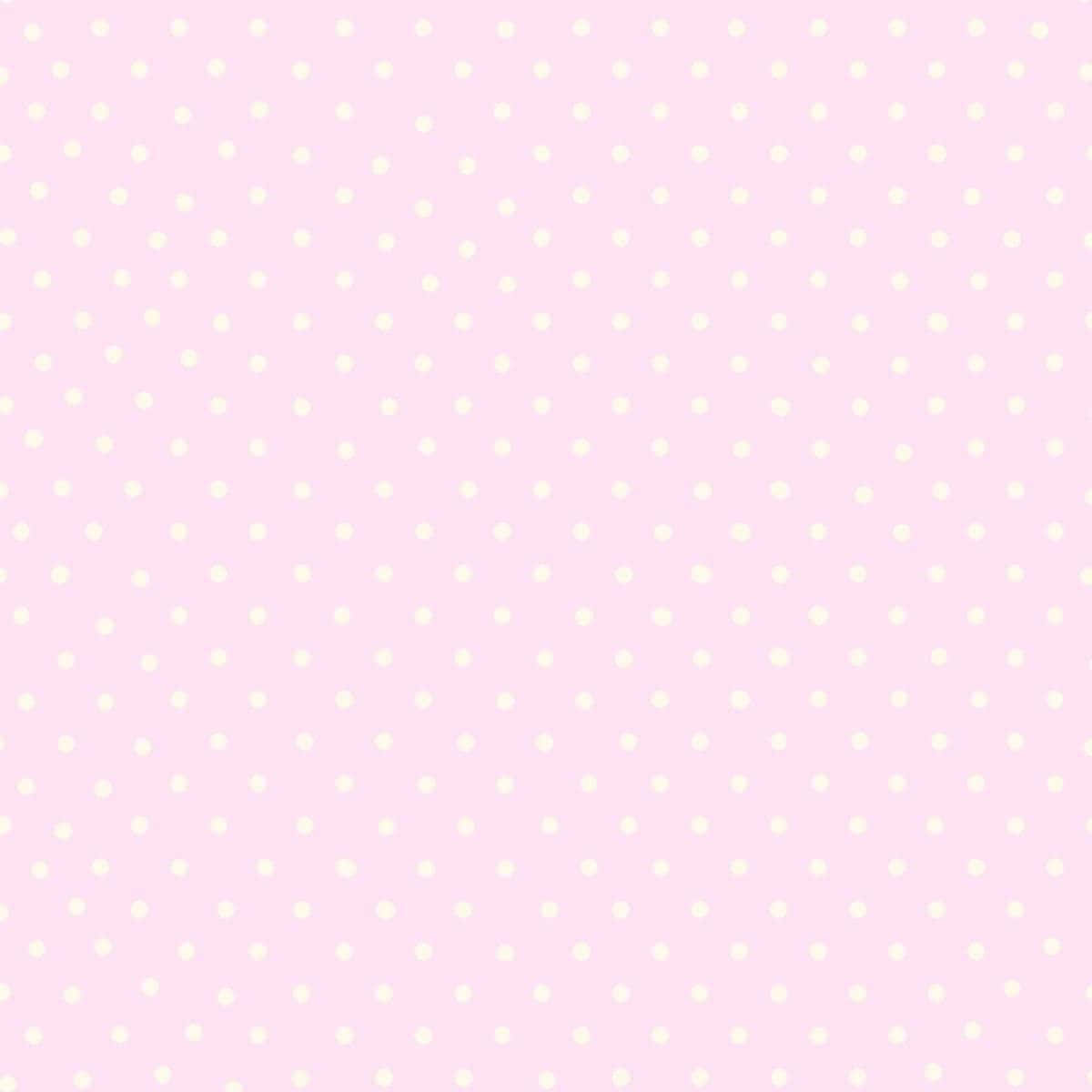 薄いピンクの水玉模様 壁紙