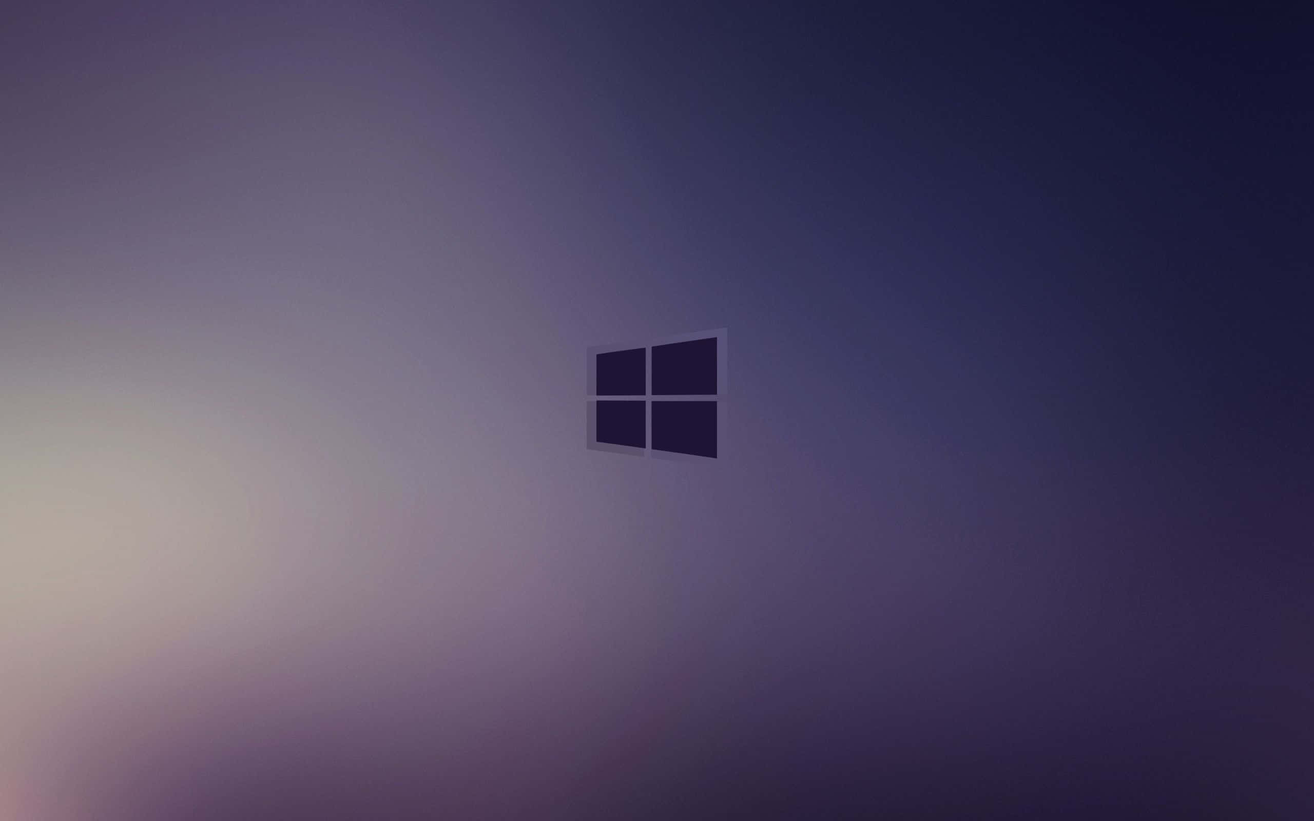 薄暗い青のWindows 1 壁紙