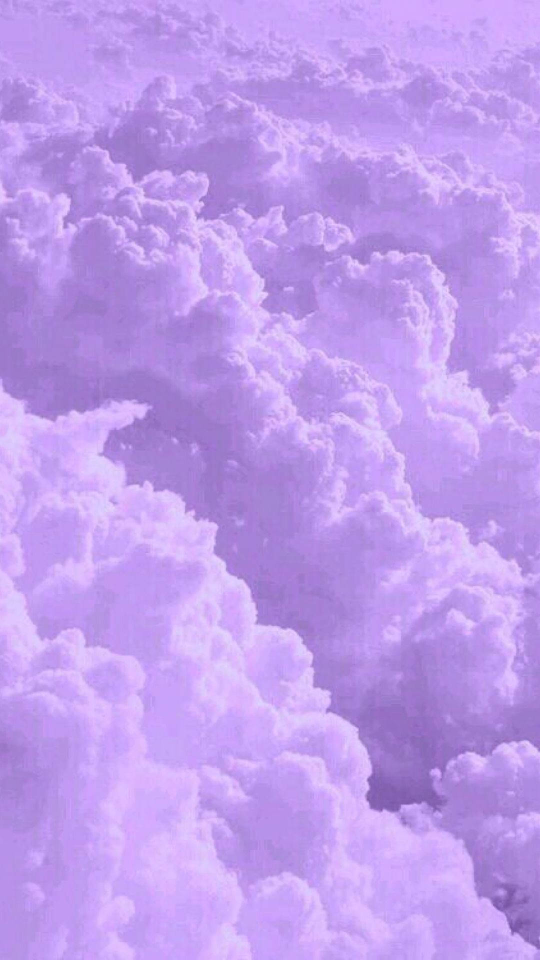 薄紫色の美しい雲 壁紙