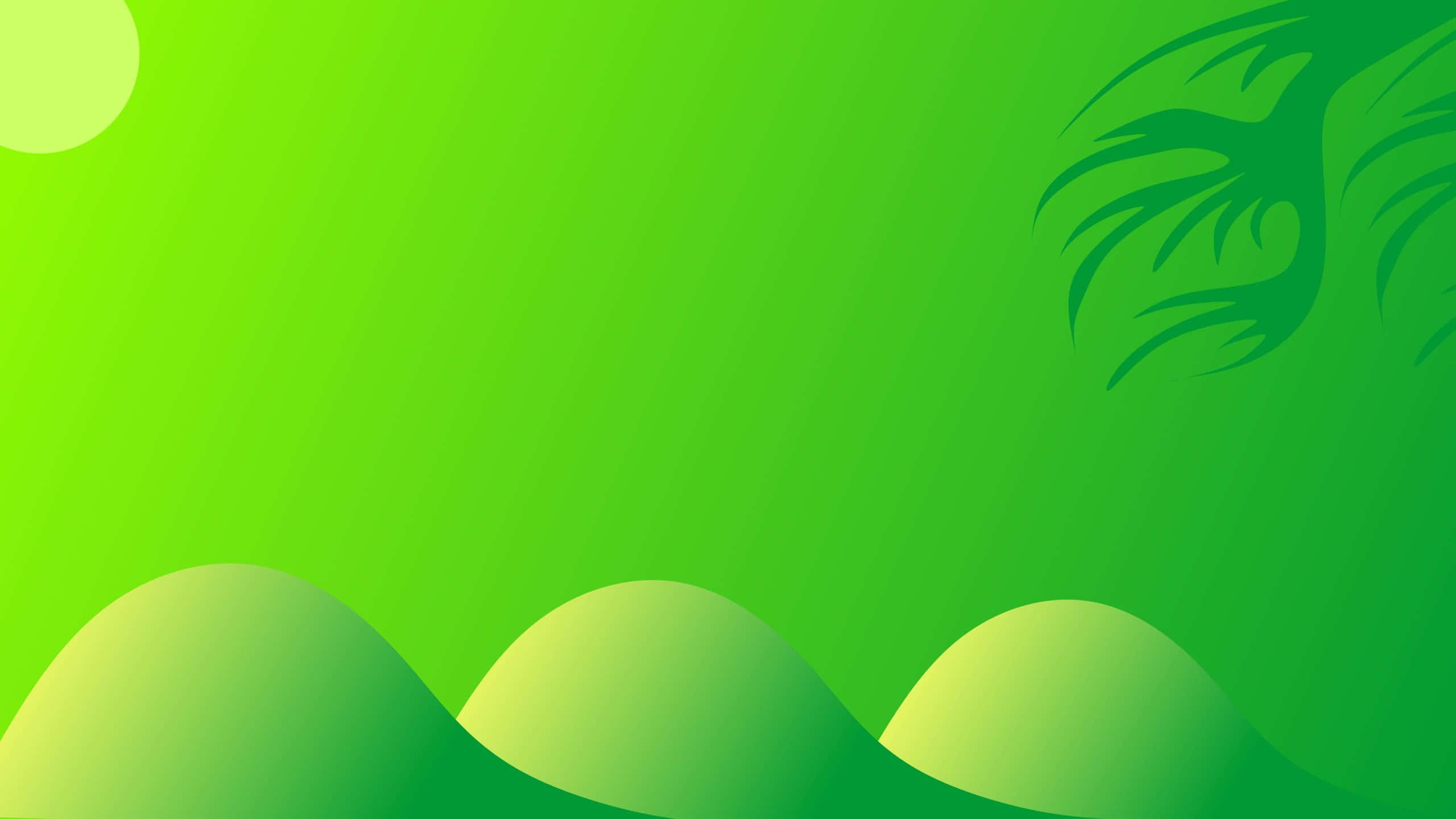 薄緑の丘のデジタルアート背景 壁紙