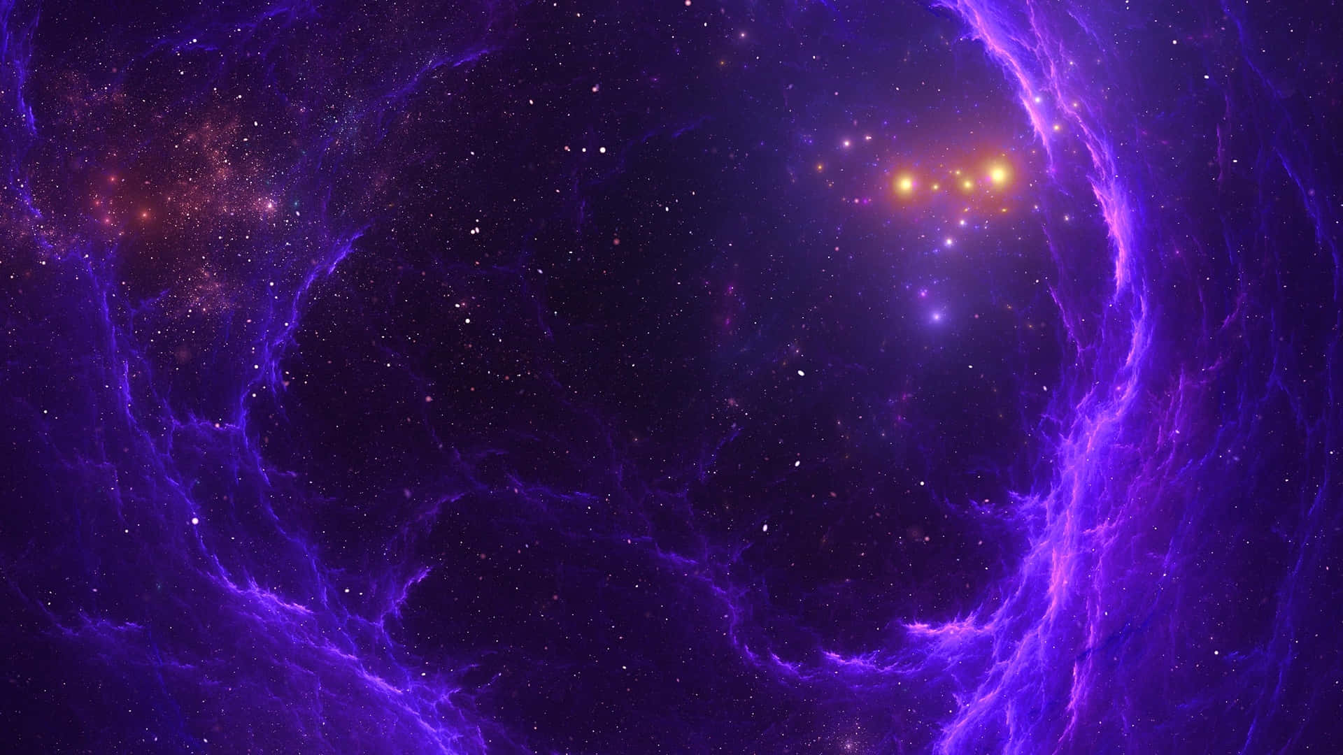 虚空の紫宇宙 壁紙