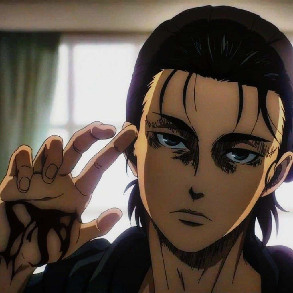 血まみれの手を掲げるエレン・イェーガーのプロフィール画像 壁紙