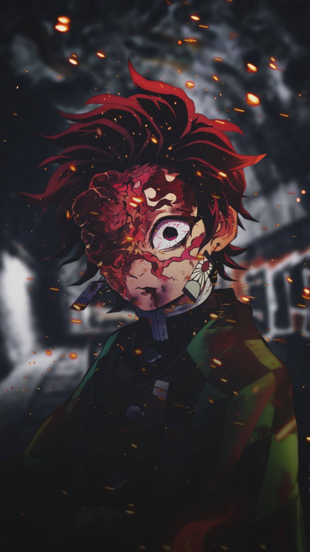 血みどろの炭治郎 鬼滅の刃 PFP 壁紙