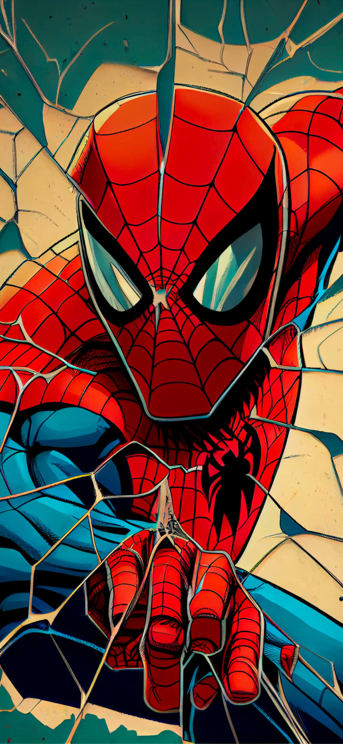 街を駆けるスパイダーマン：正義を求めてビルからビルへと飛び移る 壁紙