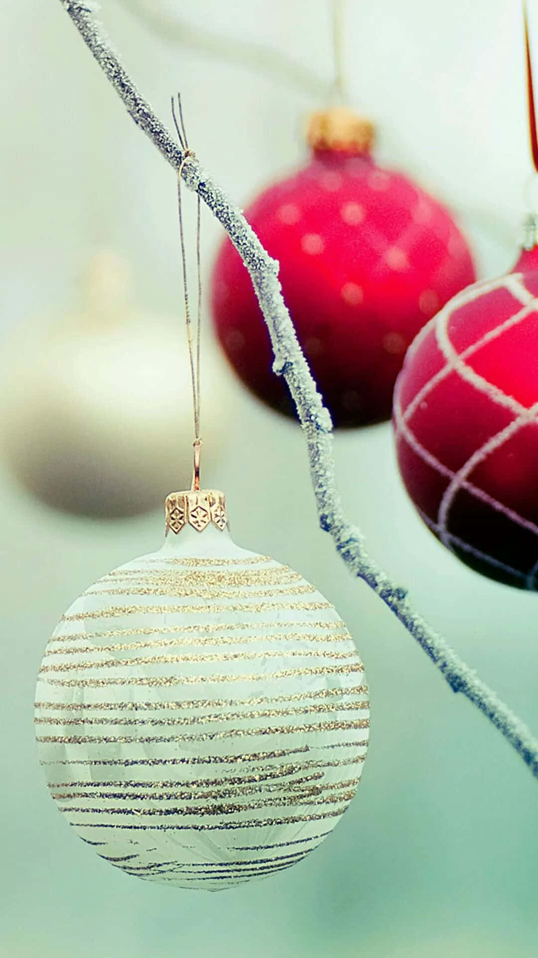 装飾的なクリスマスオーナメントの写真 壁紙
