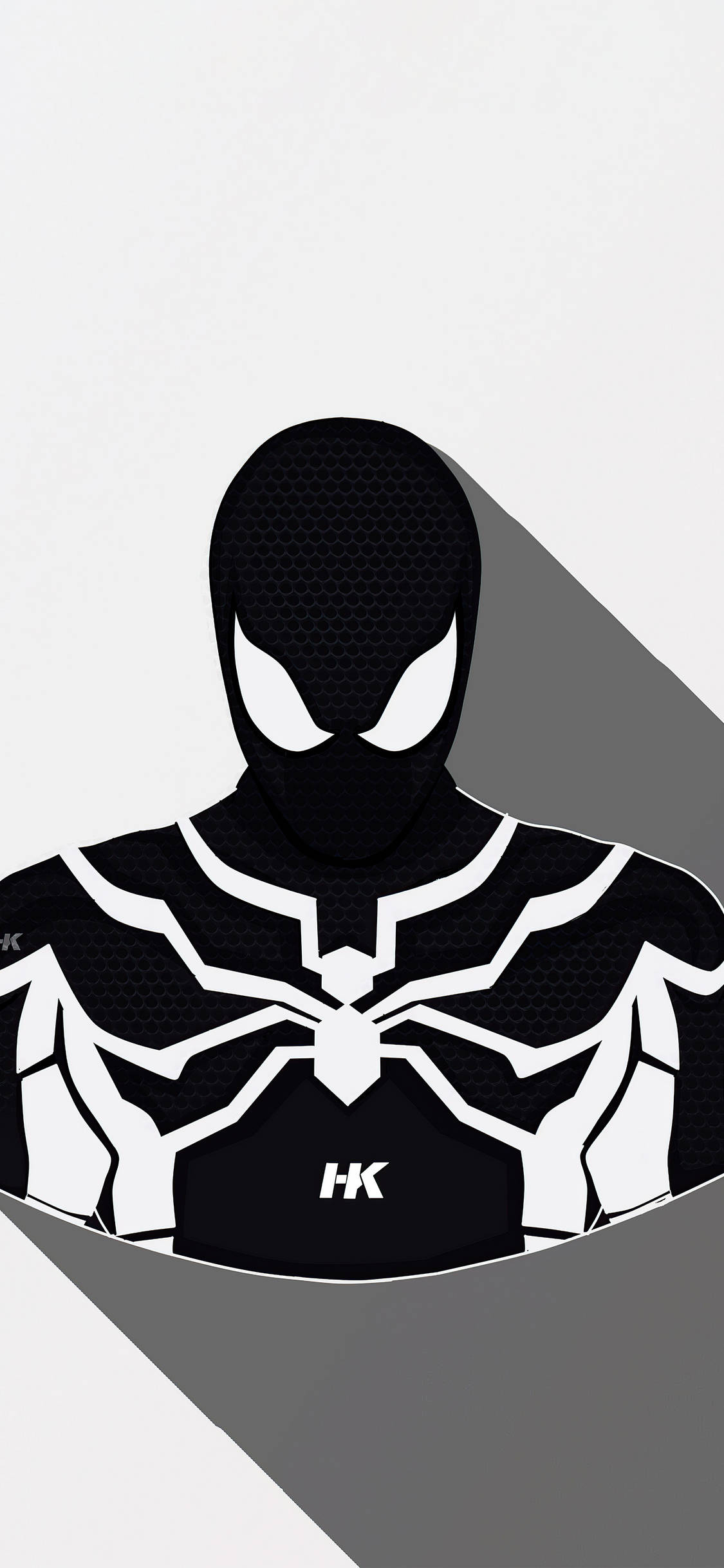 「見事にカラフル：白いスパイダーマン」 壁紙