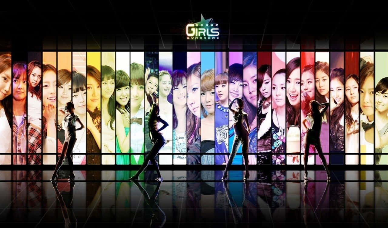 親密な絆を見せるK-POPバンドの集合写真 壁紙