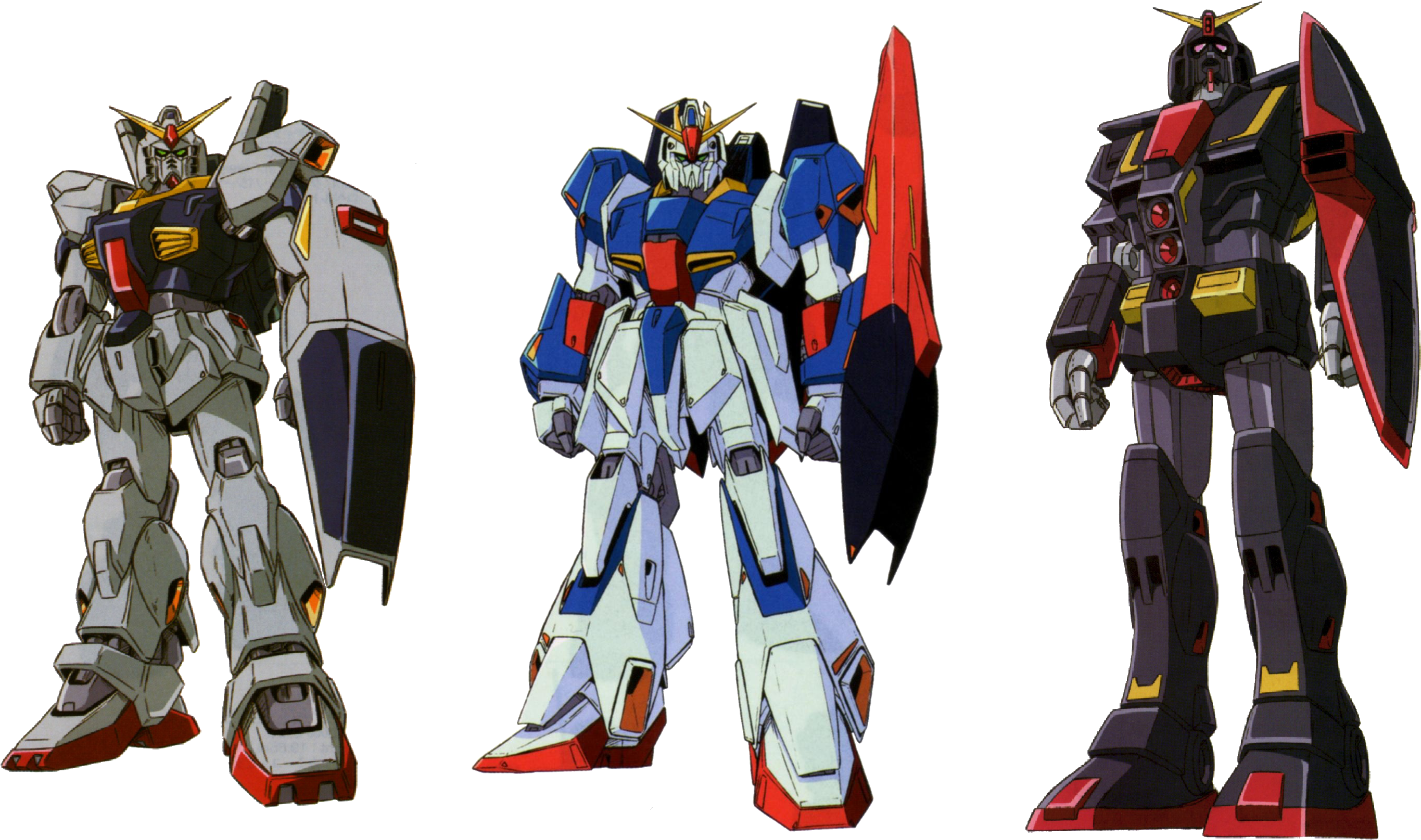 象徴的なガンダムメカの三体 壁紙