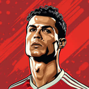 クリスティアーノ・ロナウド、CR7、サッカー、GOAT、ロナウド、赤、力強い、サッカー、美的 — サッカー 壁紙