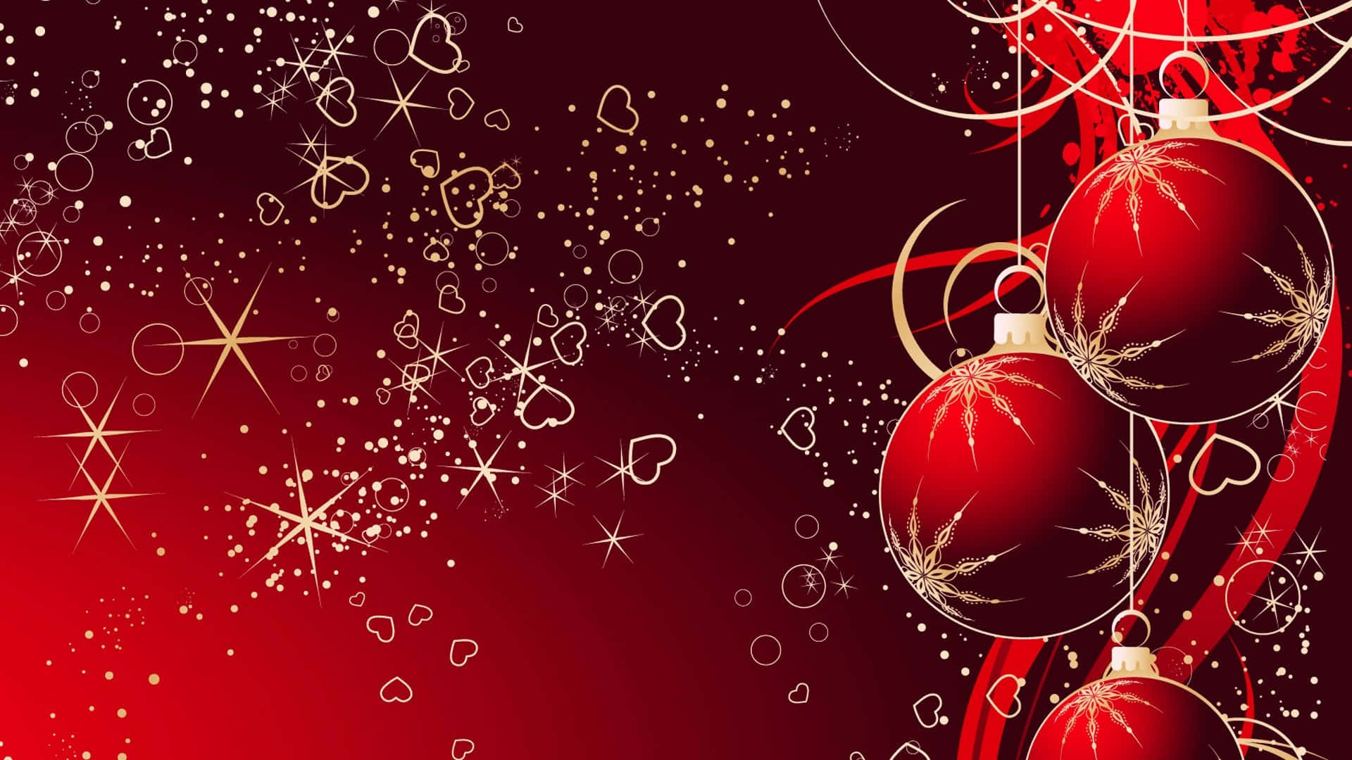 赤いクリスマスで喜びを広げよう 壁紙