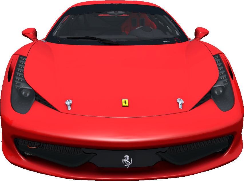赤いフェラーリのフロントビュー 壁紙
