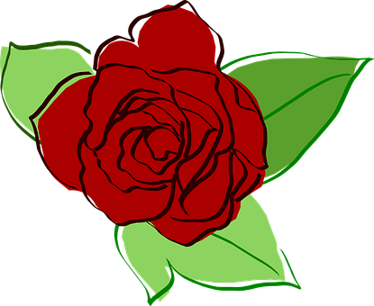 赤いベクターのバラのイラスト 壁紙