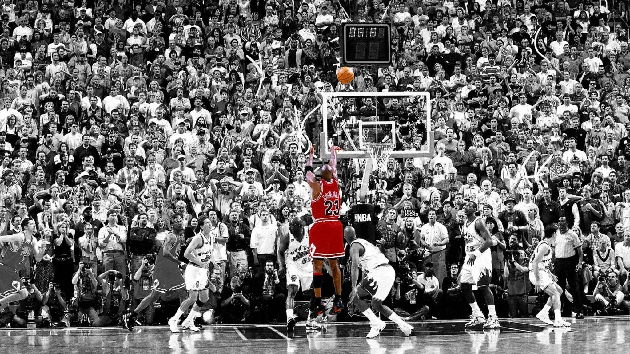 赤いマイケル・ジョーダン NBA デスクトップ 壁紙