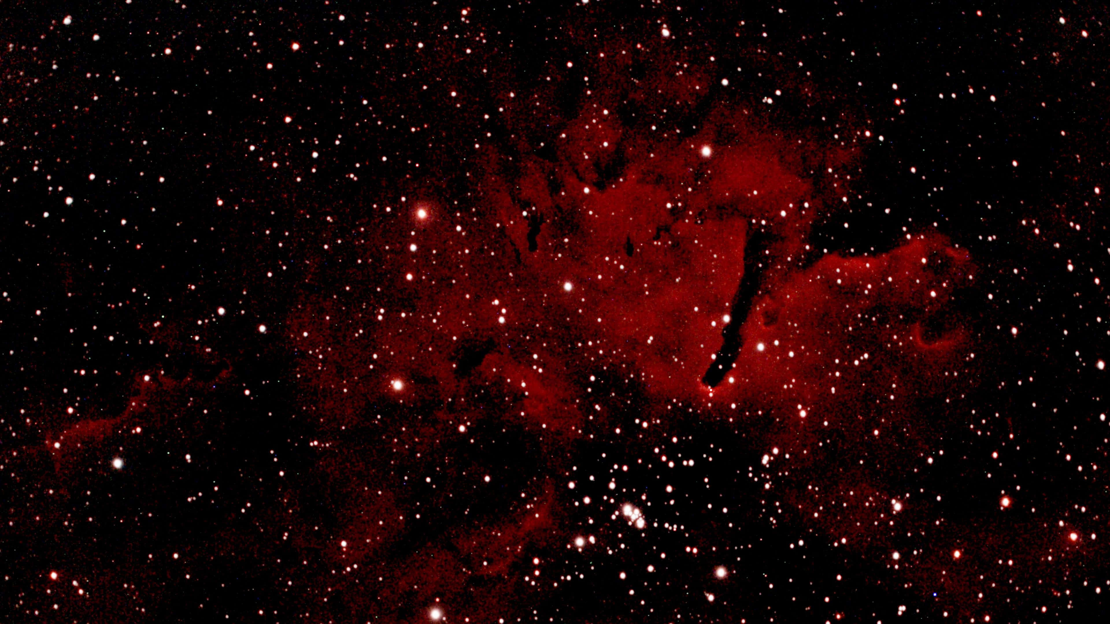 赤い宇宙 明るく大きな星々 壁紙
