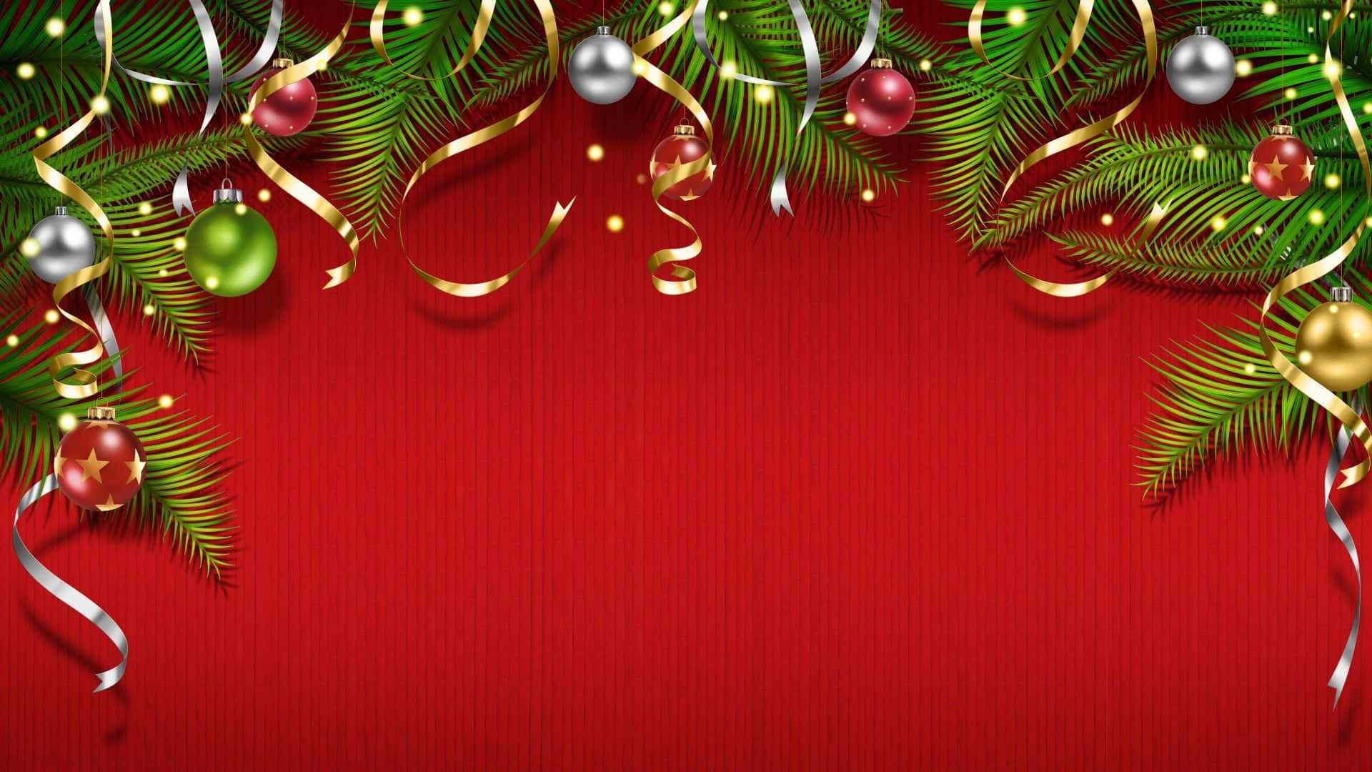 赤い背景でクリスマスをスタイリッシュに祝う 壁紙