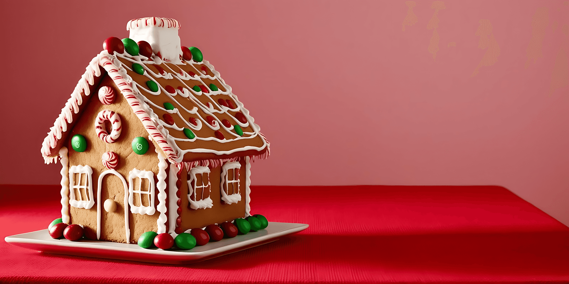 ジンジャーブレッド, 家, クリスマス, 赤, クッキー, キャンディ, ホリデー, 祝祭, 飾り, 食用, 甘い, デザート, お菓子, 季節, アイシング