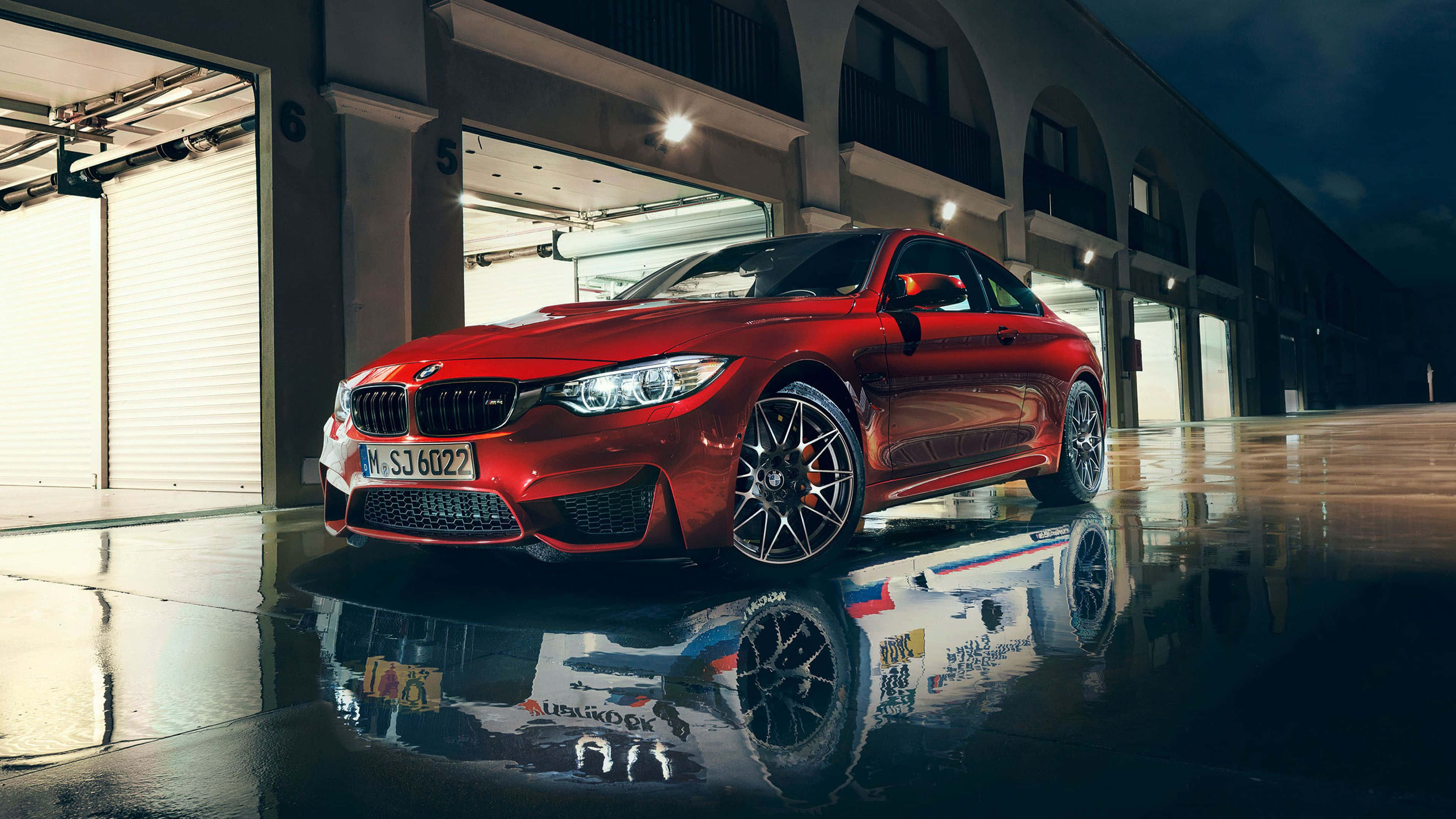 赤と白のクールなBMW 壁紙