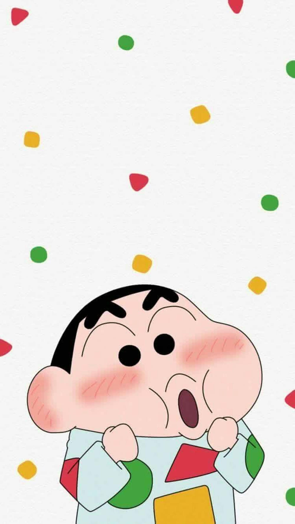 赤面しんちゃんのiPhone壁紙 壁紙