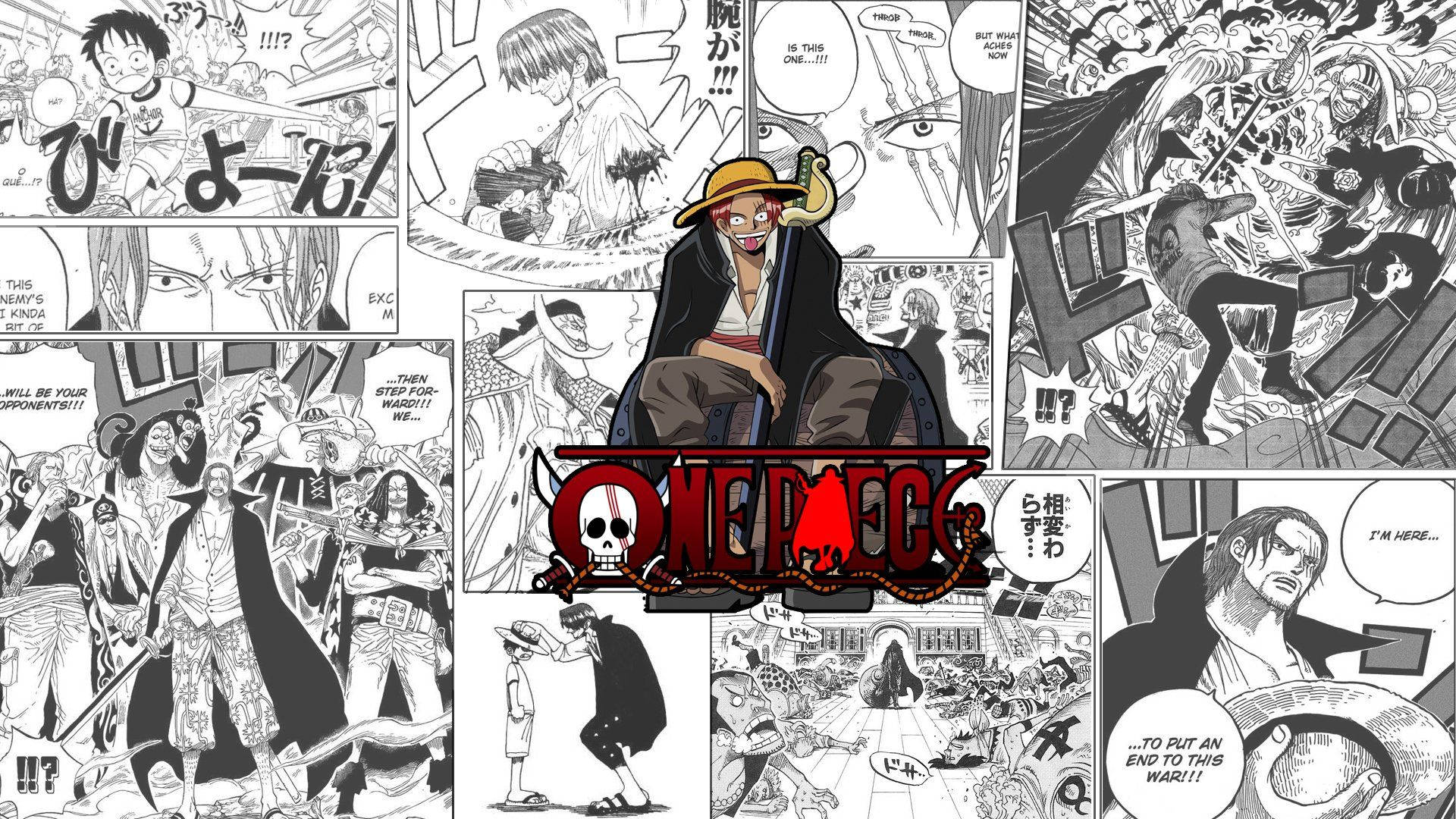 赤髪のシャンクス 漫画パネル 壁紙
