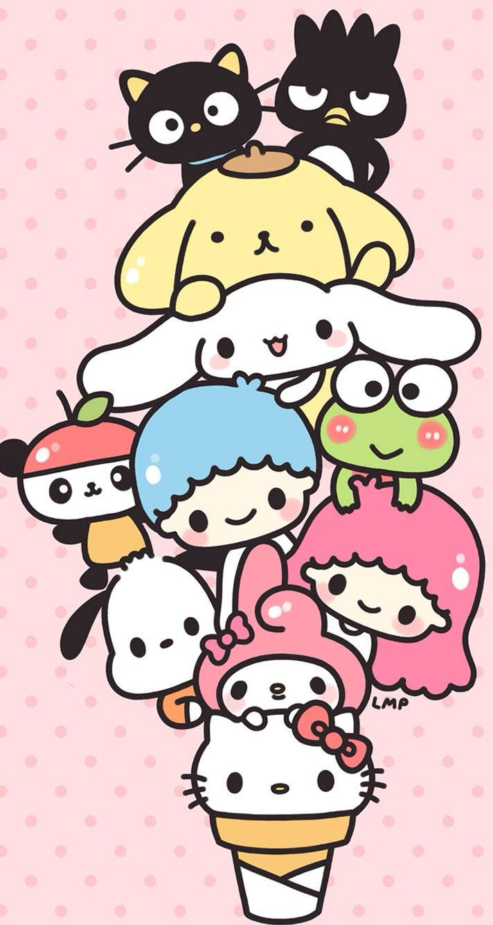 ハローキティ と 仲間たち かわいい サンリオ 壁紙