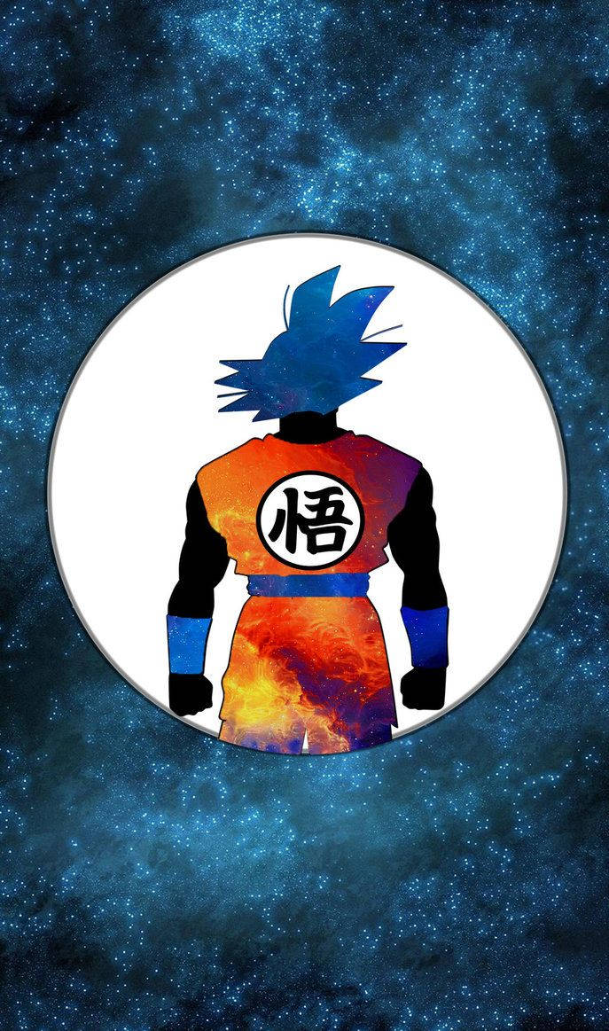 銀河を背景にした通常状態の悟空の壁紙