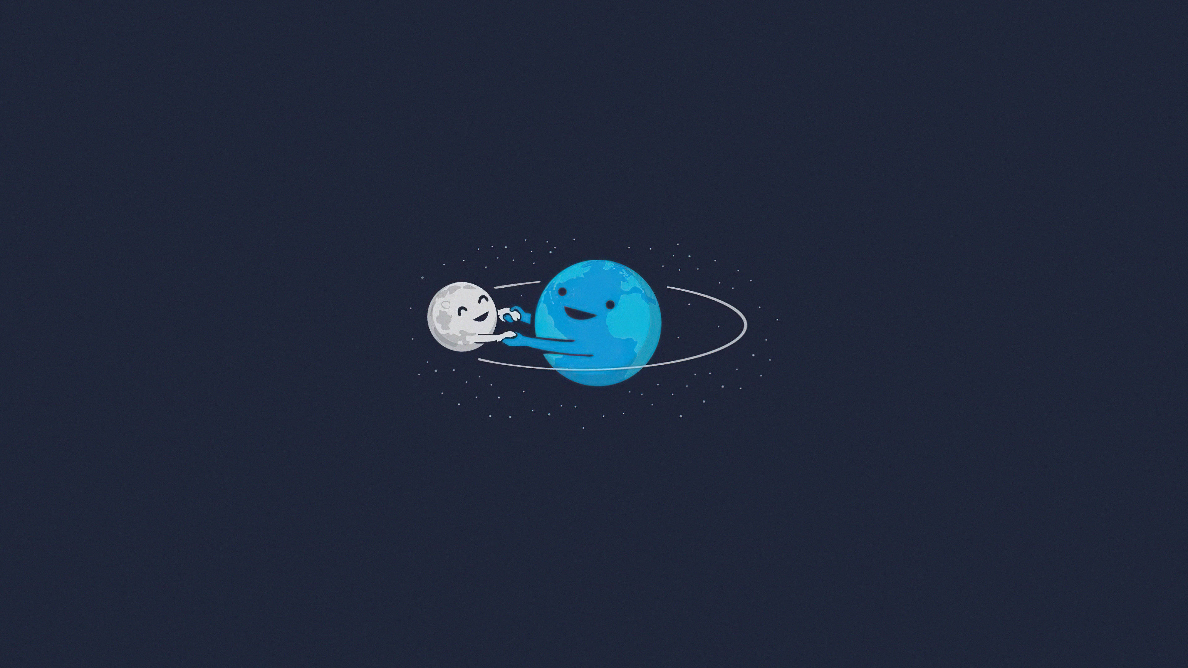 踊る惑星のコンピュータロック画面 壁紙