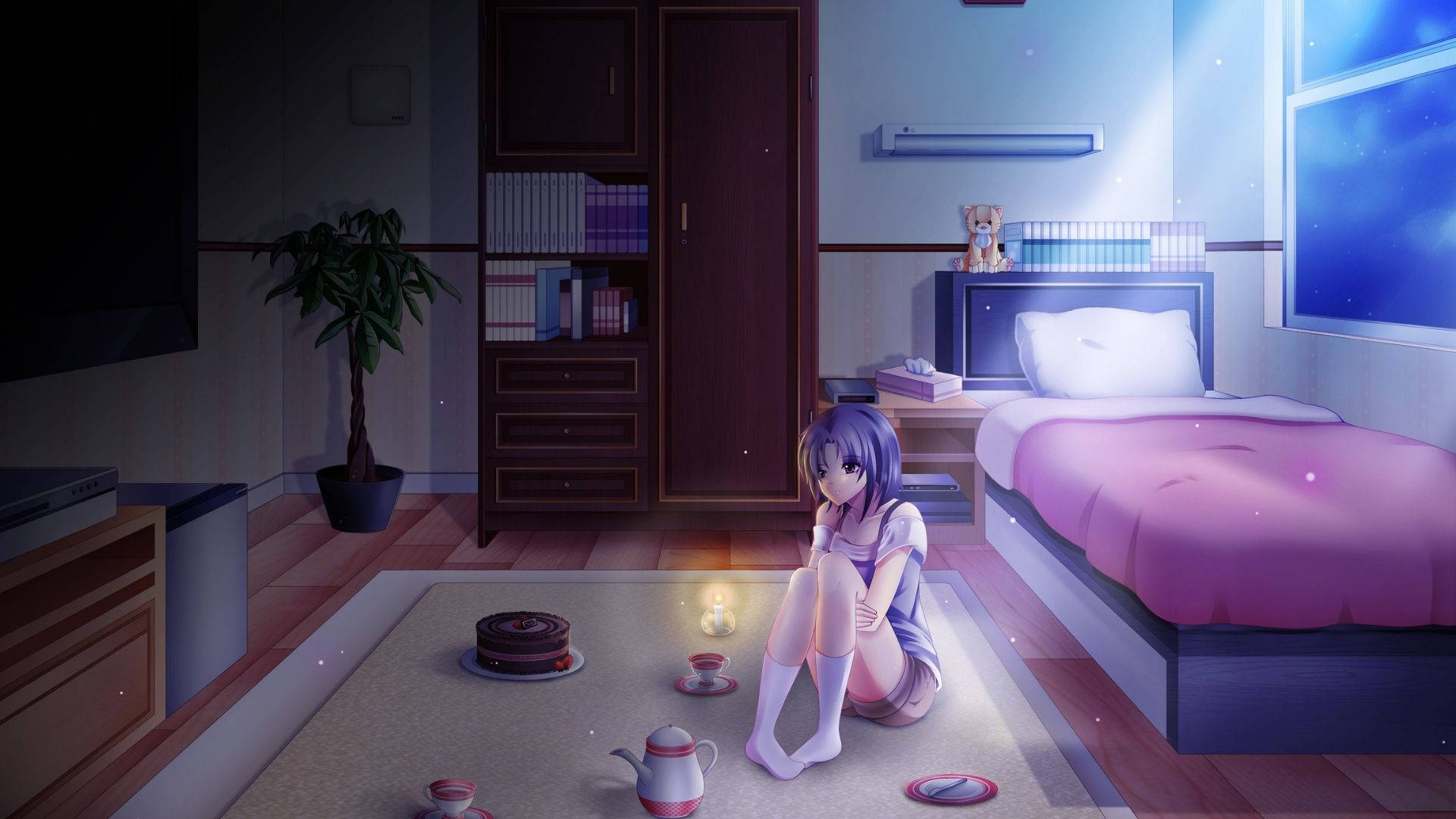 輝くアニメの部屋 壁紙