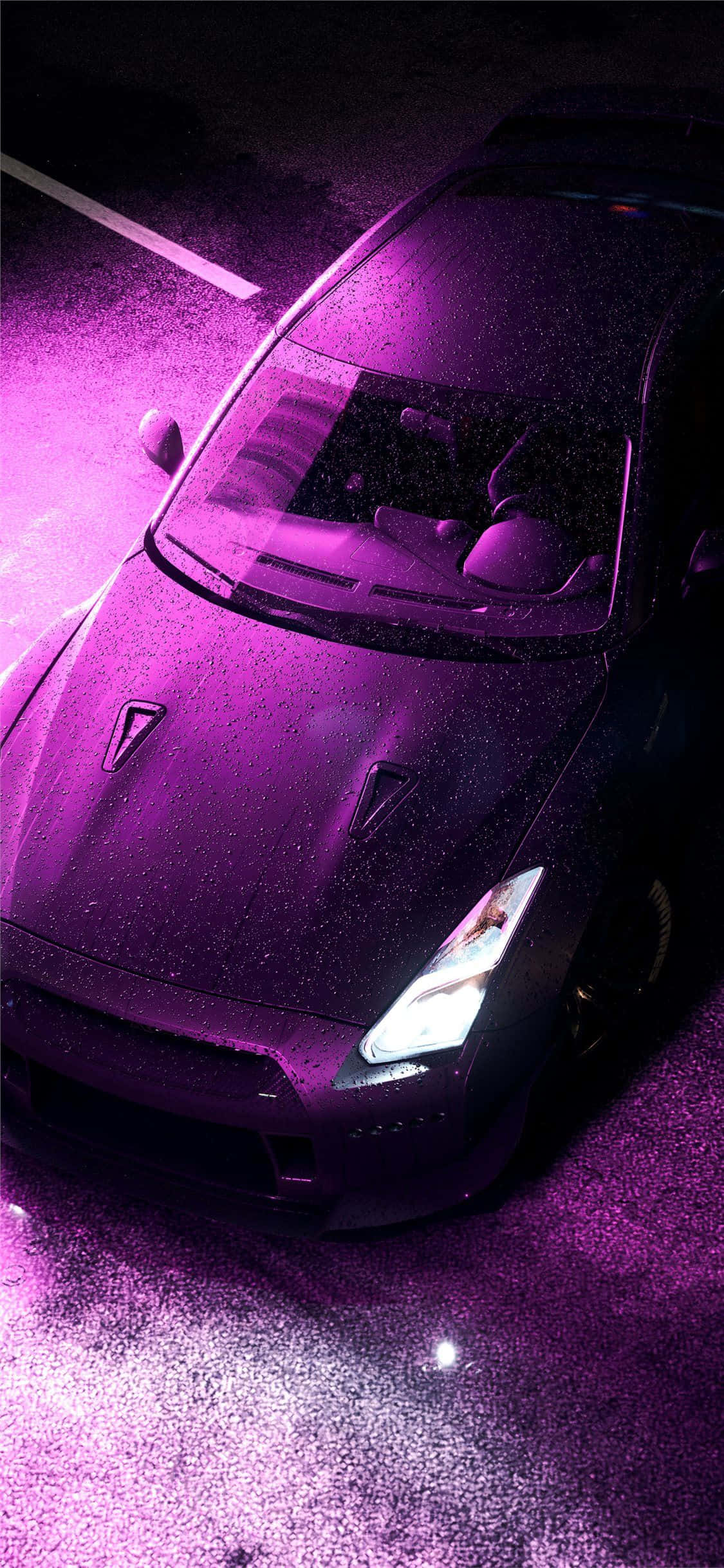 車が通りに停まっている 壁紙
