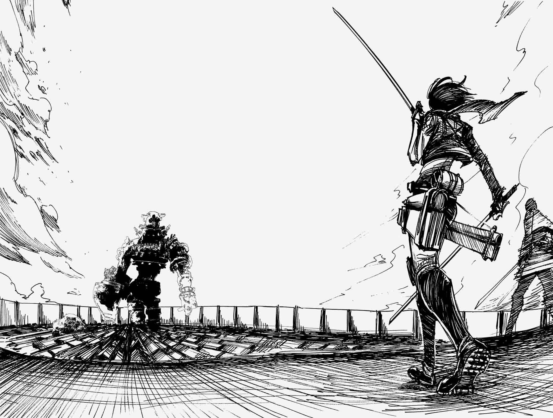 進撃の巨人 マンガ4Kパネル 壁紙