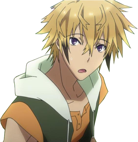 金髪で緑のジャケットを着たアニメキャラクター 壁紙