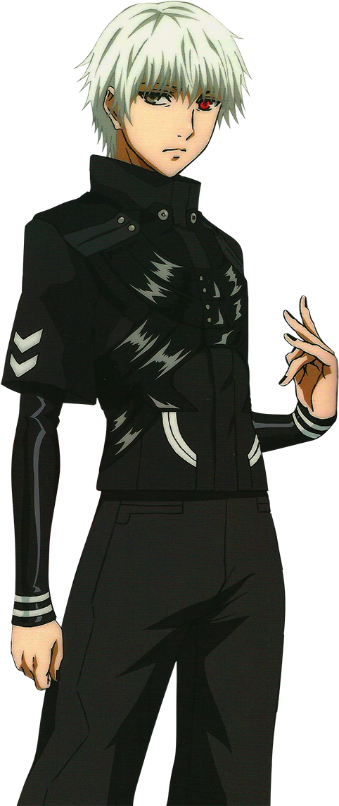 銀髪アニメキャラ 黒い制服 壁紙