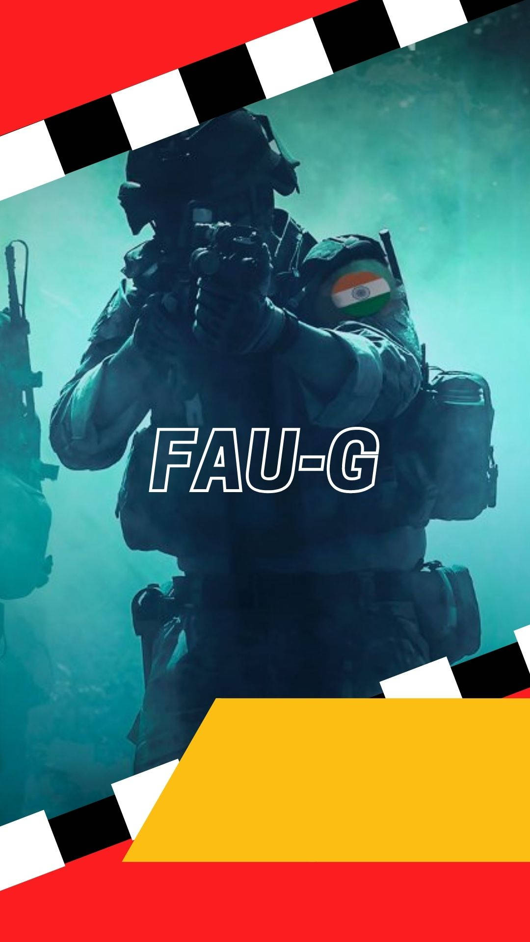 銃を構える兵士 FAU-G カラフル 壁紙